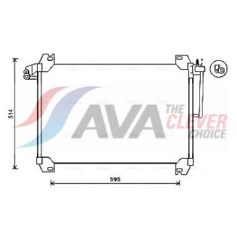 Condenseur, climatisation AVA QUALITY COOLING SBA5074