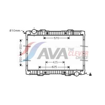 Radiateur, refroidissement du moteur AVA QUALITY COOLING OEM 808055