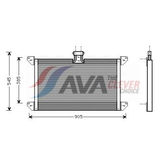 Condenseur, climatisation AVA QUALITY COOLING OEM 1449757 Condenseur, climatisation AVA QUALITY COOLING OEM 1449757