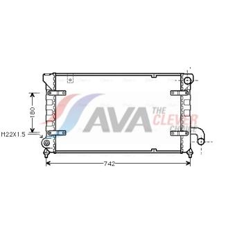 Radiateur, refroidissement du moteur AVA QUALITY COOLING STA2028