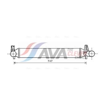 Intercooler, échangeur AVA QUALITY COOLING STA4042
