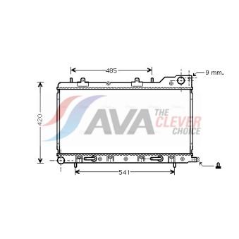 Radiateur, refroidissement du moteur AVA QUALITY COOLING [SU2048]