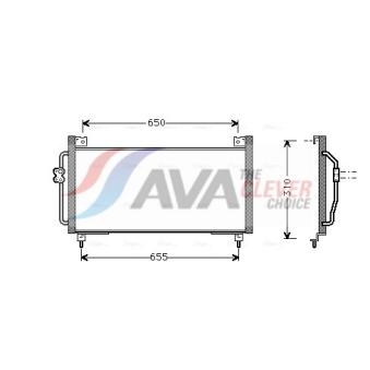 Condenseur, climatisation AVA QUALITY COOLING OEM 73210fa170