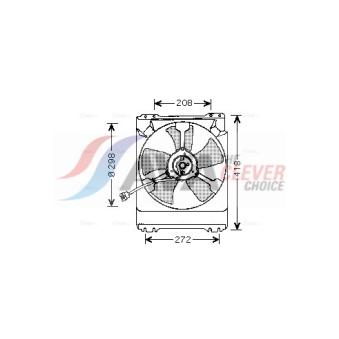 Ventilateur, refroidissement du moteur AVA QUALITY COOLING SU7501