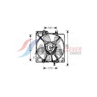 Ventilateur, refroidissement du moteur AVA QUALITY COOLING SU7510