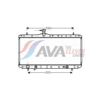 Radiateur, refroidissement du moteur AVA QUALITY COOLING SZ2063