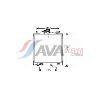 Radiateur, refroidissement du moteur AVA QUALITY COOLING OEM 1770078A50