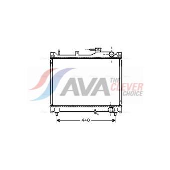 Radiateur, refroidissement du moteur AVA QUALITY COOLING OEM 1770066D02