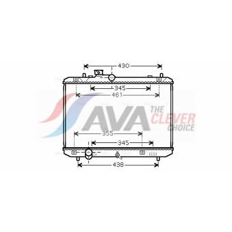 Radiateur, refroidissement du moteur AVA QUALITY COOLING SZ2083