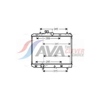 Radiateur, refroidissement du moteur AVA QUALITY COOLING SZ2111
