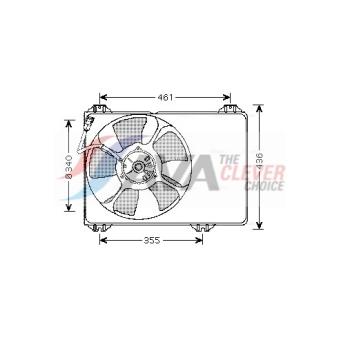 Ventilateur, refroidissement du moteur AVA QUALITY COOLING SZ7506