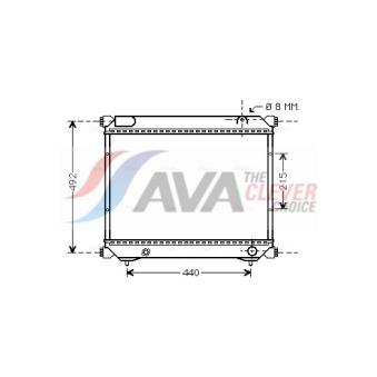 Radiateur, refroidissement du moteur AVA QUALITY COOLING SZA2065