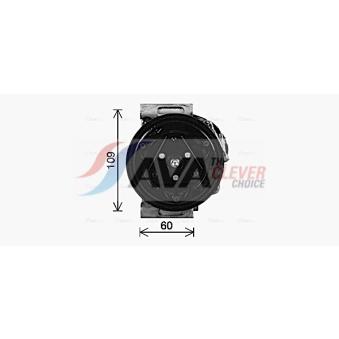Compresseur, climatisation AVA QUALITY COOLING OEM 9520064ja0