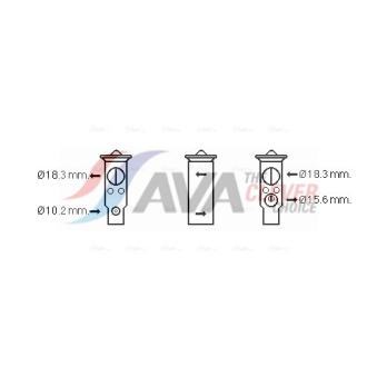 Détendeur, climatisation AVA QUALITY COOLING OEM 8851552040