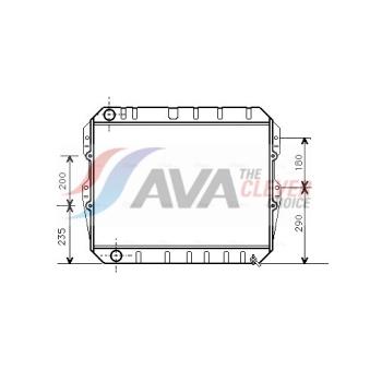 Radiateur, refroidissement du moteur AVA QUALITY COOLING TO2134