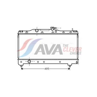 Radiateur, refroidissement du moteur AVA QUALITY COOLING OEM 1640015570