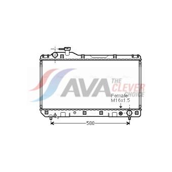 Radiateur, refroidissement du moteur AVA QUALITY COOLING OEM 164007A110