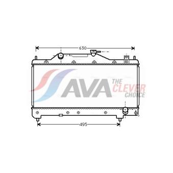 Radiateur, refroidissement du moteur AVA QUALITY COOLING OEM 164000D080 Radiateur, refroidissement du moteur AVA QUALITY COOLING OEM 164000D080