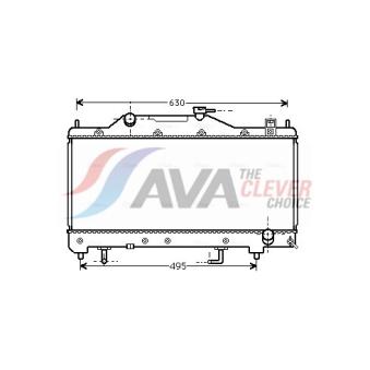 Radiateur, refroidissement du moteur AVA QUALITY COOLING [TO2284]