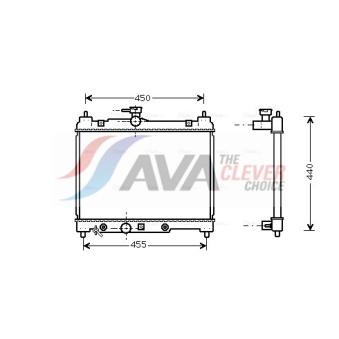 Radiateur, refroidissement du moteur AVA QUALITY COOLING [TO2287]