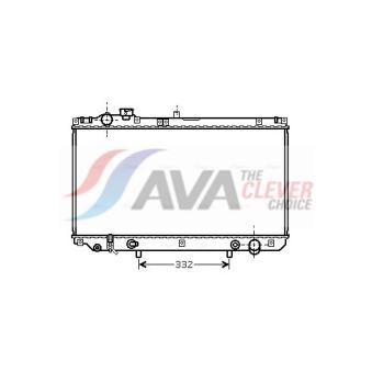 Radiateur, refroidissement du moteur AVA QUALITY COOLING [TO2313]