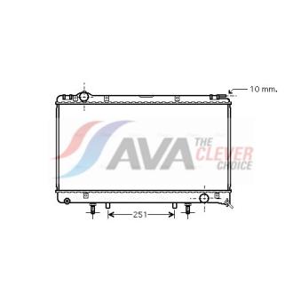 Radiateur, refroidissement du moteur AVA QUALITY COOLING [TO2314]