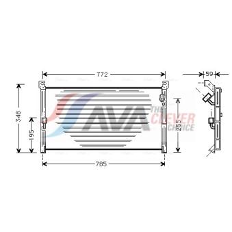 Condenseur, climatisation AVA QUALITY COOLING TO5130