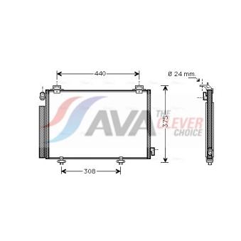 Condenseur, climatisation AVA QUALITY COOLING TO5382D