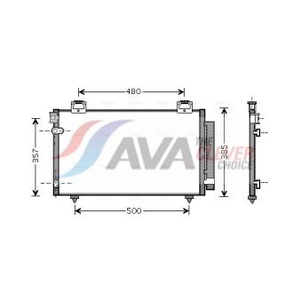 Condenseur, climatisation AVA QUALITY COOLING TO5392D