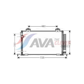 Condenseur, climatisation AVA QUALITY COOLING OEM 8845005121