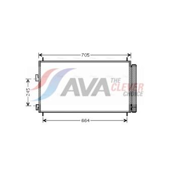 Condenseur, climatisation AVA QUALITY COOLING TO5410D