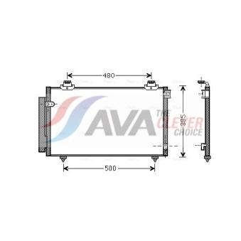 Condenseur, climatisation AVA QUALITY COOLING OEM 884500F100 Condenseur, climatisation AVA QUALITY COOLING OEM 884500F100