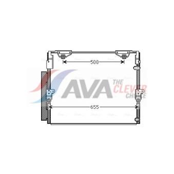 Condenseur, climatisation AVA QUALITY COOLING OEM 8846060400