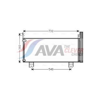 Condenseur, climatisation AVA QUALITY COOLING TO5660D
