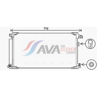Condenseur, climatisation AVA QUALITY COOLING TO5741D