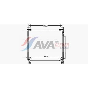 Condenseur, climatisation AVA QUALITY COOLING TO5749D