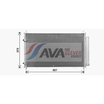 Condenseur, climatisation AVA QUALITY COOLING OEM 884600D420