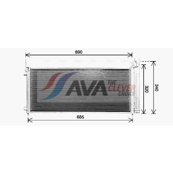 Condenseur, climatisation AVA QUALITY COOLING TO5786D