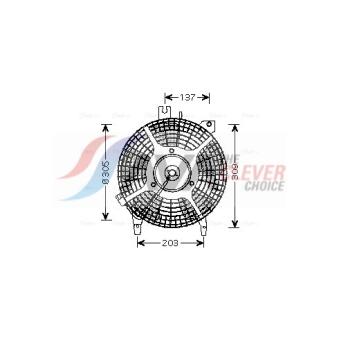 Ventilateur, refroidissement du moteur AVA QUALITY COOLING TO7542 Ventilateur, refroidissement du moteur AVA QUALITY COOLING TO7542