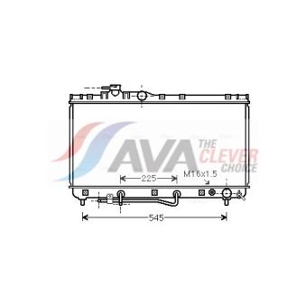 Radiateur, refroidissement du moteur AVA QUALITY COOLING TOA2184