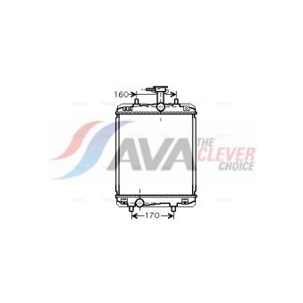 Radiateur, refroidissement du moteur AVA QUALITY COOLING TOA2360