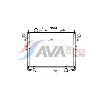 Radiateur, refroidissement du moteur AVA QUALITY COOLING [TOA2379]