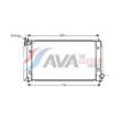 AVA QUALITY COOLING TOA2403 - Radiateur, refroidissement du moteur