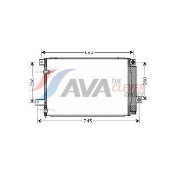 Condenseur, climatisation AVA QUALITY COOLING OEM 8845005170