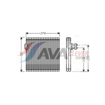 Evaporateur climatisation AVA QUALITY COOLING [TOV485]