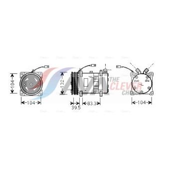 Compresseur, climatisation AVA QUALITY COOLING UVAK042