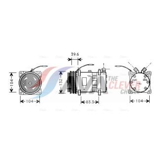 Compresseur, climatisation AVA QUALITY COOLING [UVAK111]