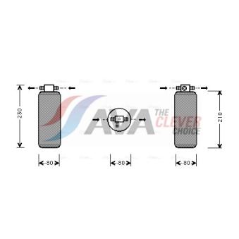 Filtre déshydratant, climatisation AVA QUALITY COOLING OEM 6025006715