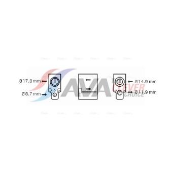 Détendeur, climatisation AVA QUALITY COOLING VN1076