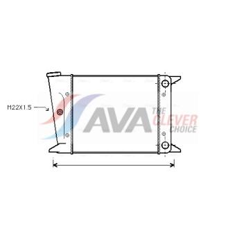 Radiateur, refroidissement du moteur AVA QUALITY COOLING OEM 171121253AJ